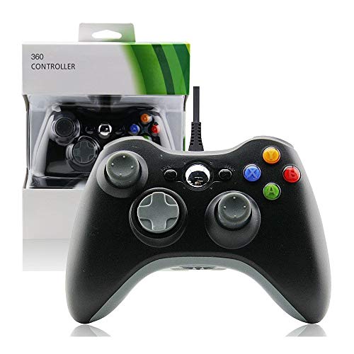 EasySMX Controle de jogos sem fio, joystick para PC com turbo de vibração  dupla e botões de gatilho para Windows/Android/PS3/TV Box (preto e cinza) :  : Eletrônicos